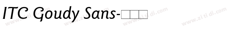 ITC Goudy Sans字体转换